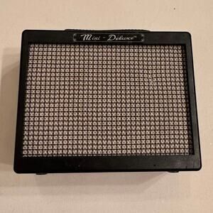 Fender MD-20 Mini Deluxe Travel Practice Amplifier Black No Cord Tested/Works